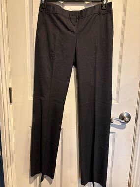 Express Women's Dark Gray Straight Leg Dress Pants